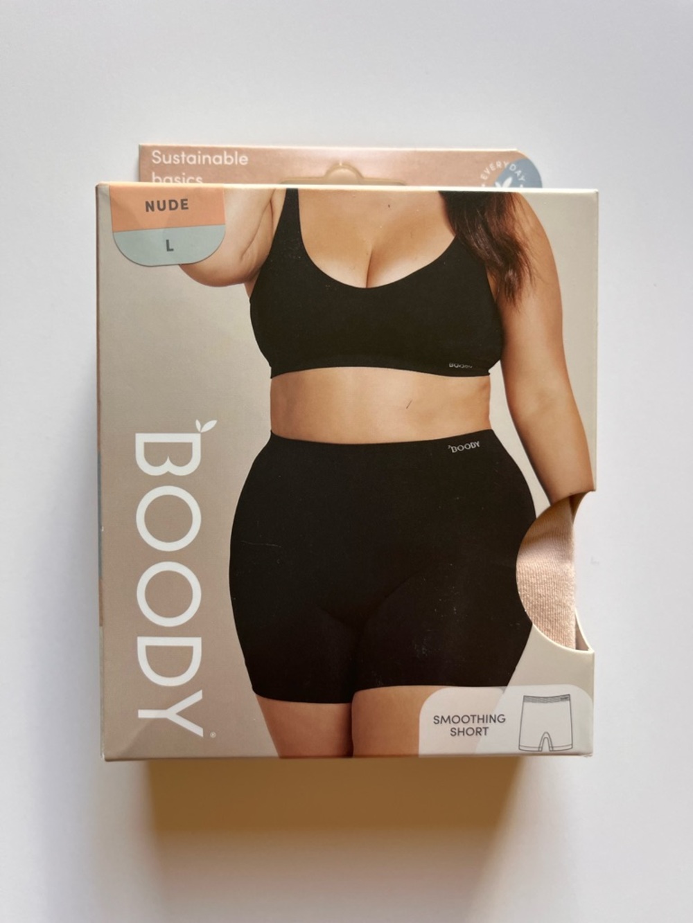 BOODY Nude Seamless Bamboo Smoothing Short - Nude Large NWT